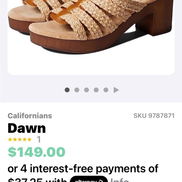 Californians Dawn slip on sandals - Picture 5 of 7